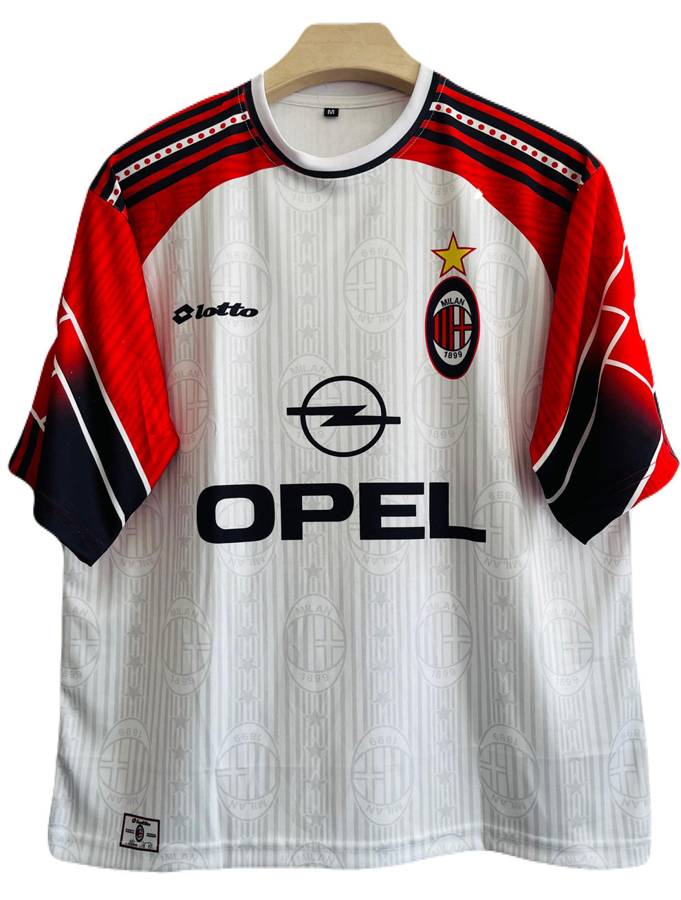 Ac milan 1997/98 away kit five sleeve-Jersioo